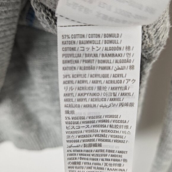 Hollister bear hug sweater, Size S. Gray blue. Cute y2k. Cotton blend Stretchy - Picture 13 of 13